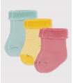 Kojenecké froté ponožky - 3 páry
