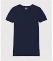 Dámské tričko s krátkým rukávem z bio bavlny (modrá)